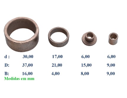 W2495ST -KIT BUCHA PART.VALEO GOL G5/G6/G7 SAV/VOYAGE G5/G6
