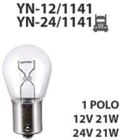 LAMP01 LAMPADA 1141 12V 21W COMUM ((SOLTA))