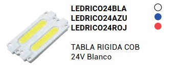 000111 LEDRICO24BLA PLACA LED COB BRANCO 24V (C/20)