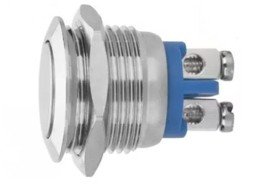 04298 BOTAO PULSO 16MM S/SIMBOLO S/LED CABECA CHATA CURTO CROMADO