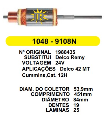9108 IND. PART. DELCO 42MT 24V C451 D84 19D 