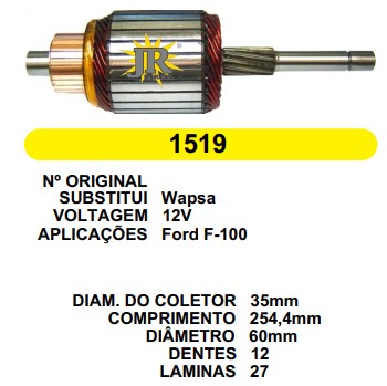 1519 IND. PART. WASPA F100 12V C254.4 D60 12D