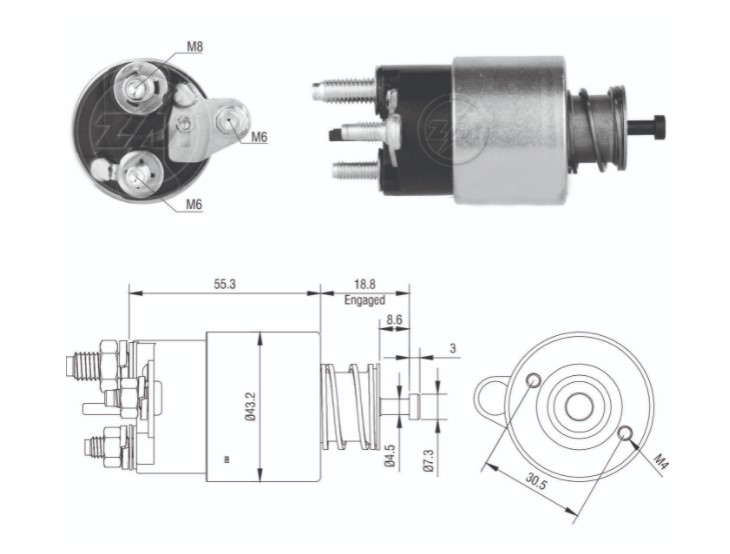 SDL6391 AUTOMATICO PT. VALEO FIESTA/FUSION/FORD KA/MEGANE/CLIO/RMA ZM6391