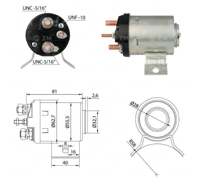 ZM501 AUTOMATICO PT. BOSCH PERKINS 12V 