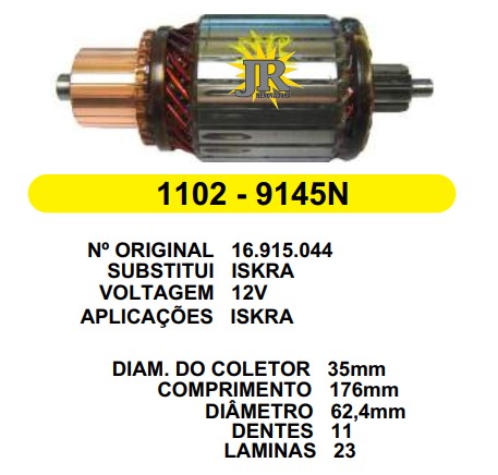 1102 IND. PART. ISKRA 12V C/R C176 D62.4 11D 