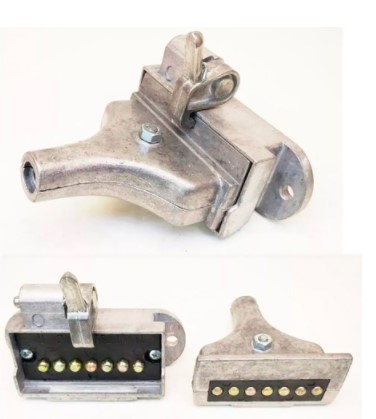 E2002 TOMADA ENG. CARRETA ALUMINIO M/F 7P (PAR)