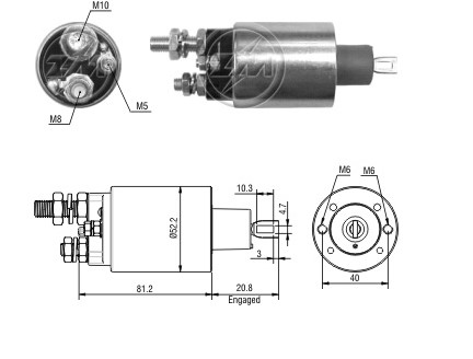 930047 AUTOMATICO PT. PRESTOLITE CAM.VW CUMMINS/MBB/TITAN 24V ZM3485