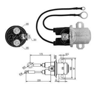 930097 RELE AUXILIAR PT. 37MT/41MT 24V ZM7408