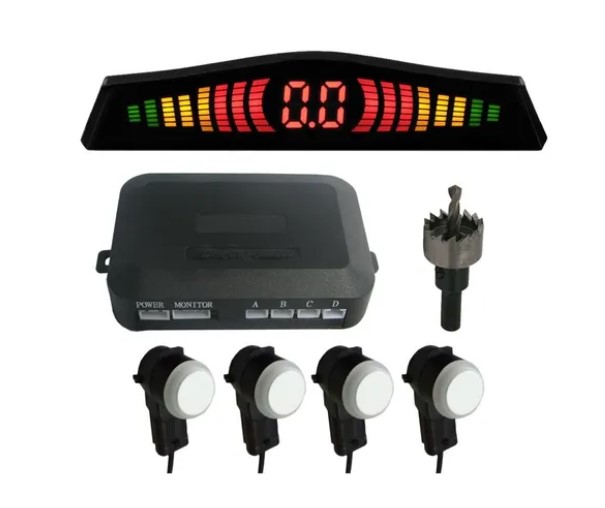 1309003 SENSOR ESTACIONAMENTO BRANCO 18,5MM 4 PONTOS OEM