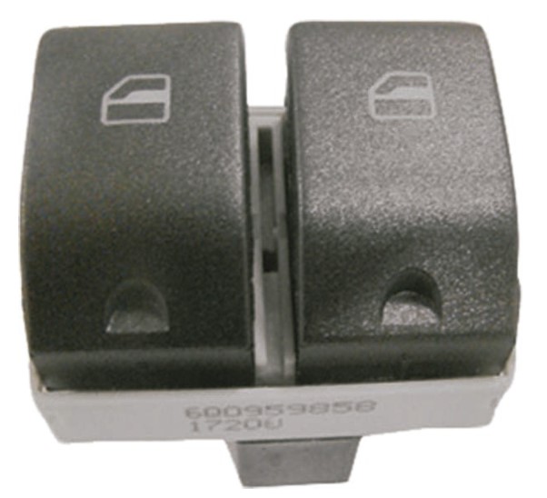 1501001 INTERRUPTOR VIDRO GOL G4/G5/G6/FOX DUPLO (2 ESTAGIOS) LED VM PRETO