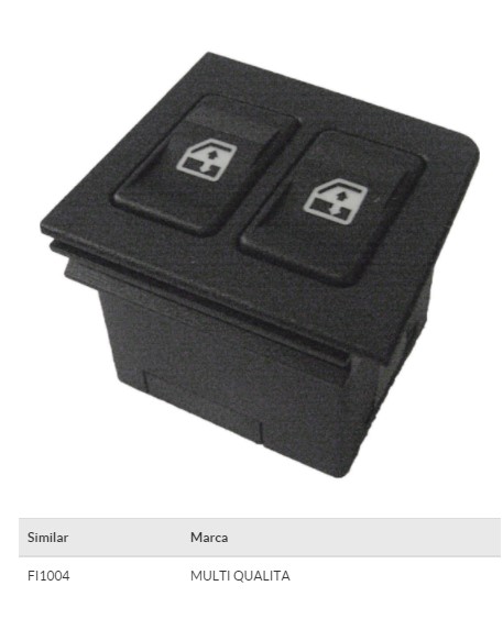 1502011 INTERRUPTOR VIDRO UNO D/E 2002/2015 DUPLO VERDE 