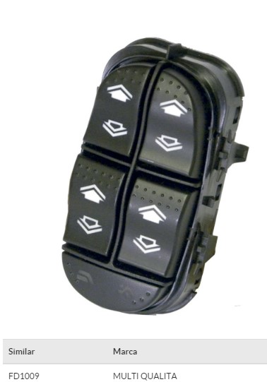 1503019 INTERRUPTOR VIDRO FOCUS 4P QUADRUPLO