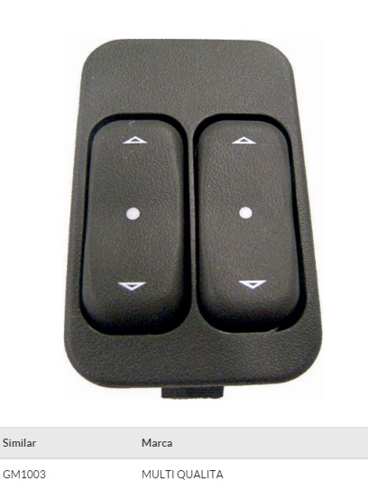 1504002 INTERRUPTOR VIDRO CORSA/CELTA/ASTRA 2P DUPLO LE