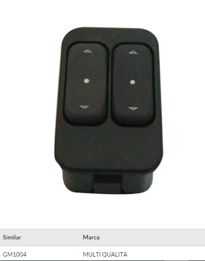 1504007 INTERRUPTOR VIDRO AGILE DUPLO