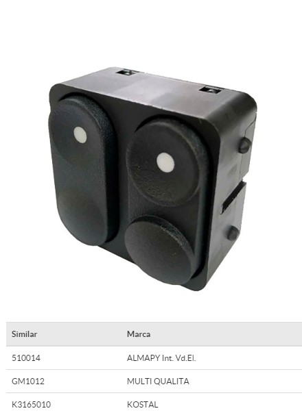 1504011 INTERRUPTOR VIDRO CORSA/KADETT 94/98 DUPLO 