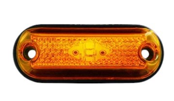 PRD015 LANTERNA LED LATERAL CARRETA PEQ. AMBAR 