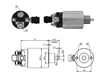 B1987BE2013 AUTOMATICO PT. MITSUBISHI AGRALE/BLAZER/S10/SILVERADO ZM2695