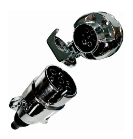 DNI8325 TOMADA ENG. CARRETA ALUMINIO M/F 6P (PAR)