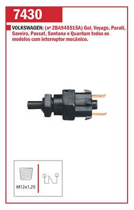 EC7430 INTERRUPTOR LUZ DE FREIO 