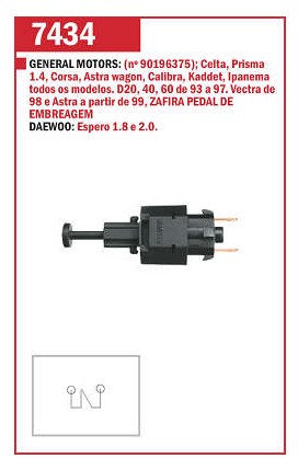 EC7434 INTERRUPTOR LUZ DE FREIO