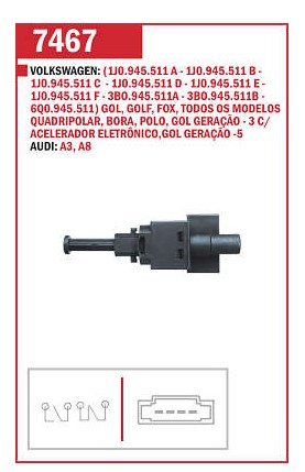 EC7467 INTERRUPTOR LUZ DE FREIO 