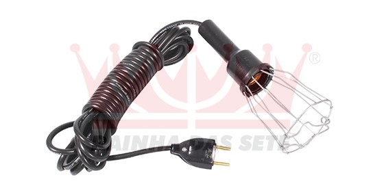 ETE7296/10 PENDENTE GRADE MEDIA FIO PP 10 METROS PLUG