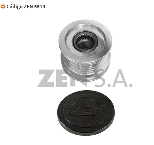 ZEN5514 POLIA RODA LIVRE P/ ALTERNADOR 