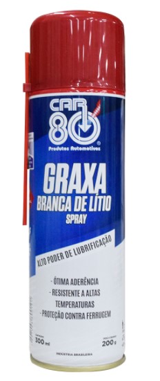 GRAXA BRANCA DE LITIO SPRAY 300ML (CAR80)