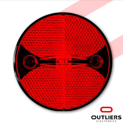 PRD021 LANTERNA LATERAL 85MM RUBI LED