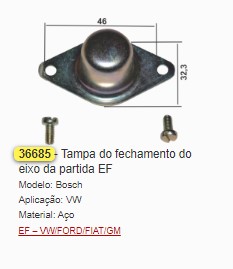 GB36685 TAMPA FECHAMENTO PARTIDA EF (02PÇ)