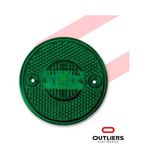 PRD027 LANTERNA LATERAL 65MM VERDE LED