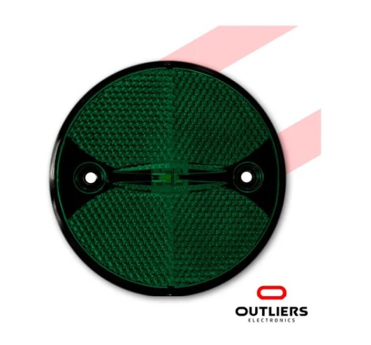 PRD030 LANTERNA LATERAL 85MM VERDE LED