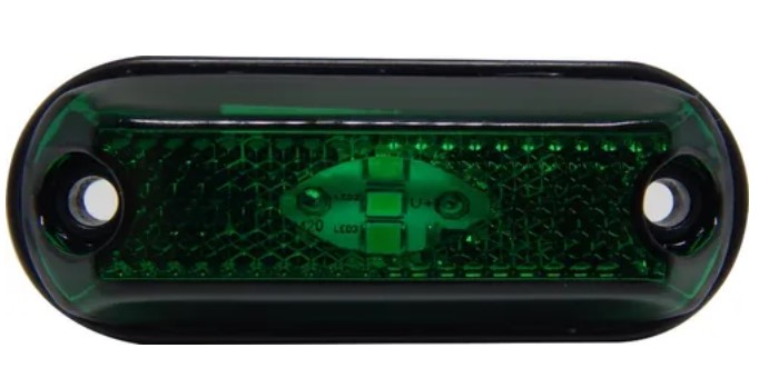 PRD029 LANTERNA LED LATERAL CARRETA PEQ. VERDE 