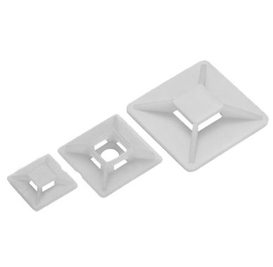 TRFIX7802NA FIXADOR AUTO-ADESIVO DUPLA FACE 28X28MM BRANCO (C/50PÇS)