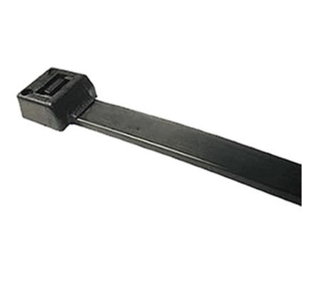 TRABR7039 ABRAC. PLAST. PRETA 400 X 4,8MM 40CM (100PÇS)