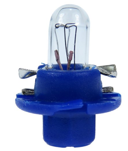 GL2723MFX LAMPADA+SOQUETE 2,3W/12V B8.4D (AZUL) GAUSS