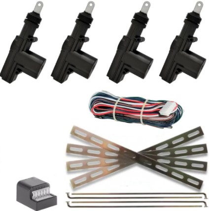 315007 KIT TRAVA ELETRICA 4 PORTAS DUPLA SERVENTIA 12V