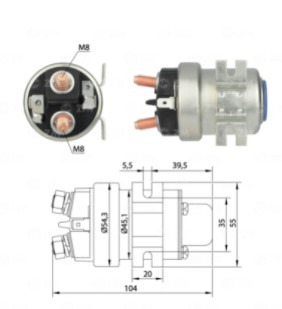 ZM403 RELE AUXILIAR PT. UNIVERSAL 12V