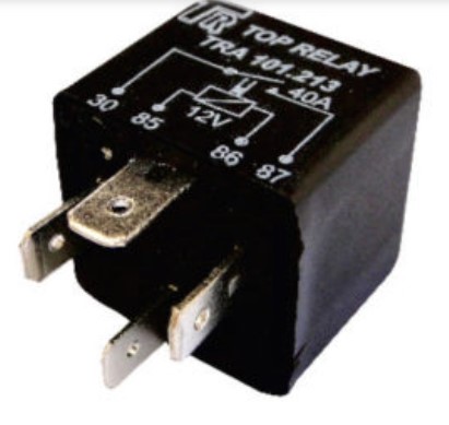 TRA101213 RELE AUXILIAR 12V 4T 40A S/SUP. P.INVERT. (DNI0101)