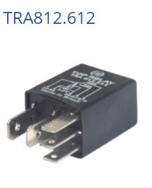 TRA812612 RELE MINI AUXILIAR 12V 5T 20/30A C/ DIODO (DNI0138)