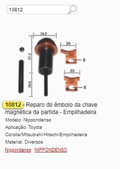 GB10812 REP. EMBOLO CHAVE MAG. NIPPONDENSO (M08) (1PÇ)