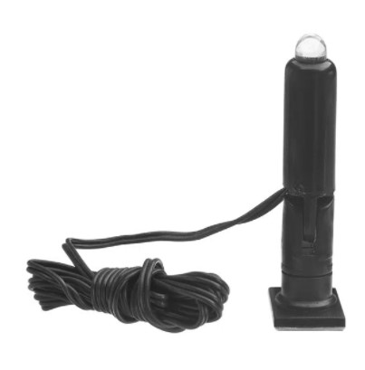 AP140 MINI SPOT CP. PRETO 12V LED AZUL