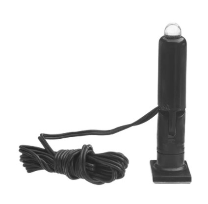 AP141 MINI SPOT CP. PRETO 12V LED VERDE