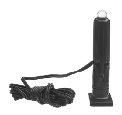 AP143 MINI SPOT CP. PRETO 12V LED VERMELHA