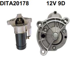 DITA20178 MOTOR DE PARTIDA VALEO CITROEN/PEUGEOT L/RAD 12V 9D