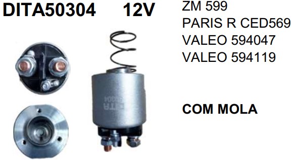 DITA50304 AUTOMATICO PT. VALEO XSARA/DUCATO/PEUGEOT 206/306 12V ZM599