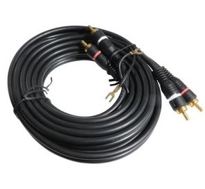 CBRC0004 CABO RCA 4MM 2X2 C/FIO TERRA GOLD 5MTS 