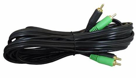 Z-0735 CABO RCA 4MM 5MTS PRETO SVART