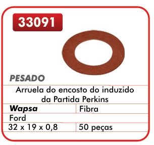 GB33091 ARRUELA FIBRA PARTIDA PERKINS (50PÇS) 32X19X0.8