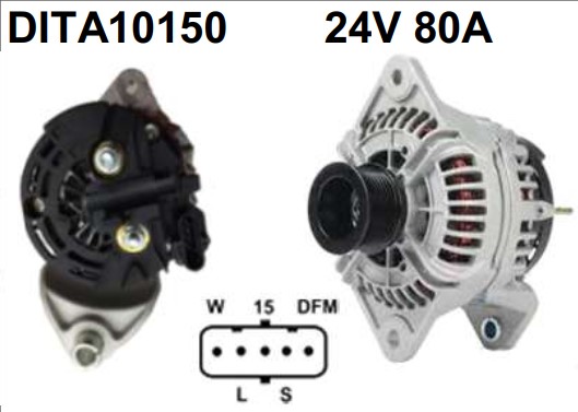 DITA10150 ALTERNADOR BOSCH VOLVO FH12/FM12/NH12 24V 80A DITA